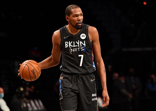 Die Köpfe der drei großen Brooklyn Nets-Spieler